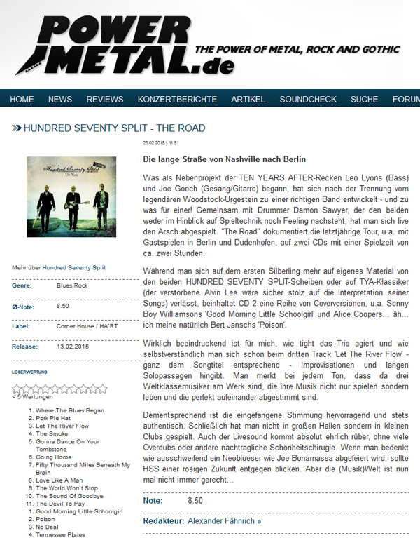 Hundred Seventy Split